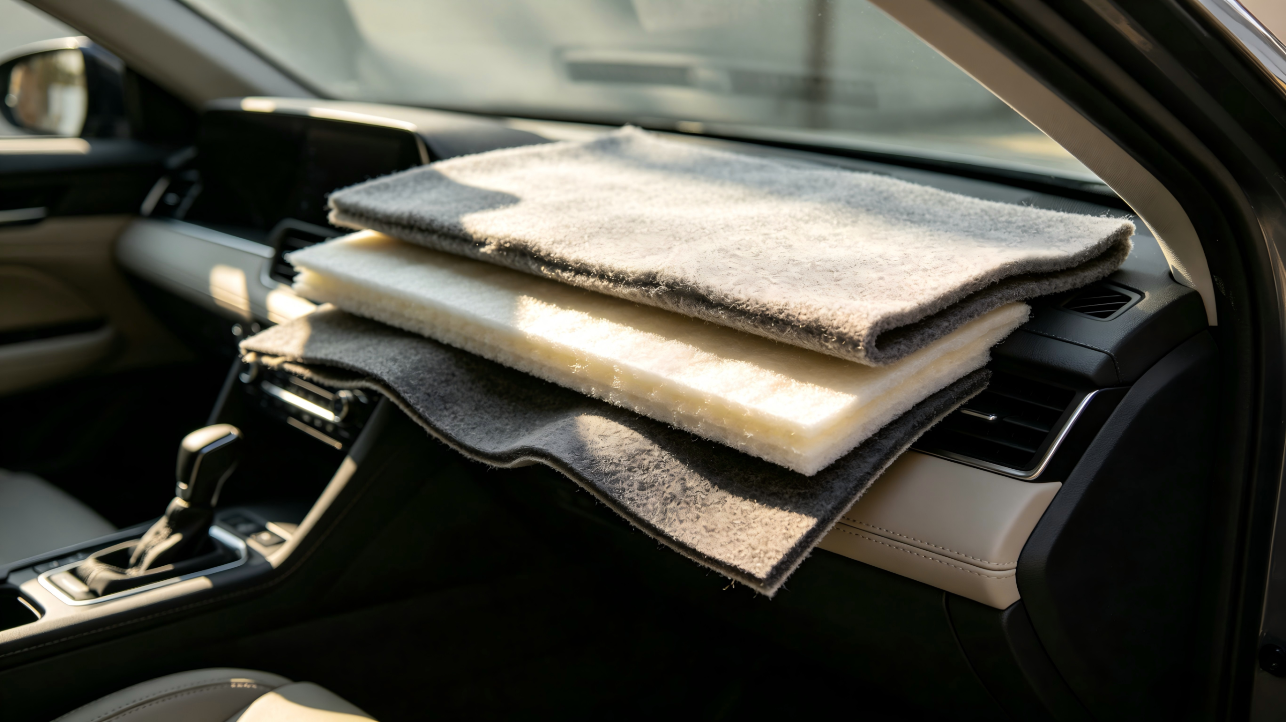 Automotive acoustic material systems