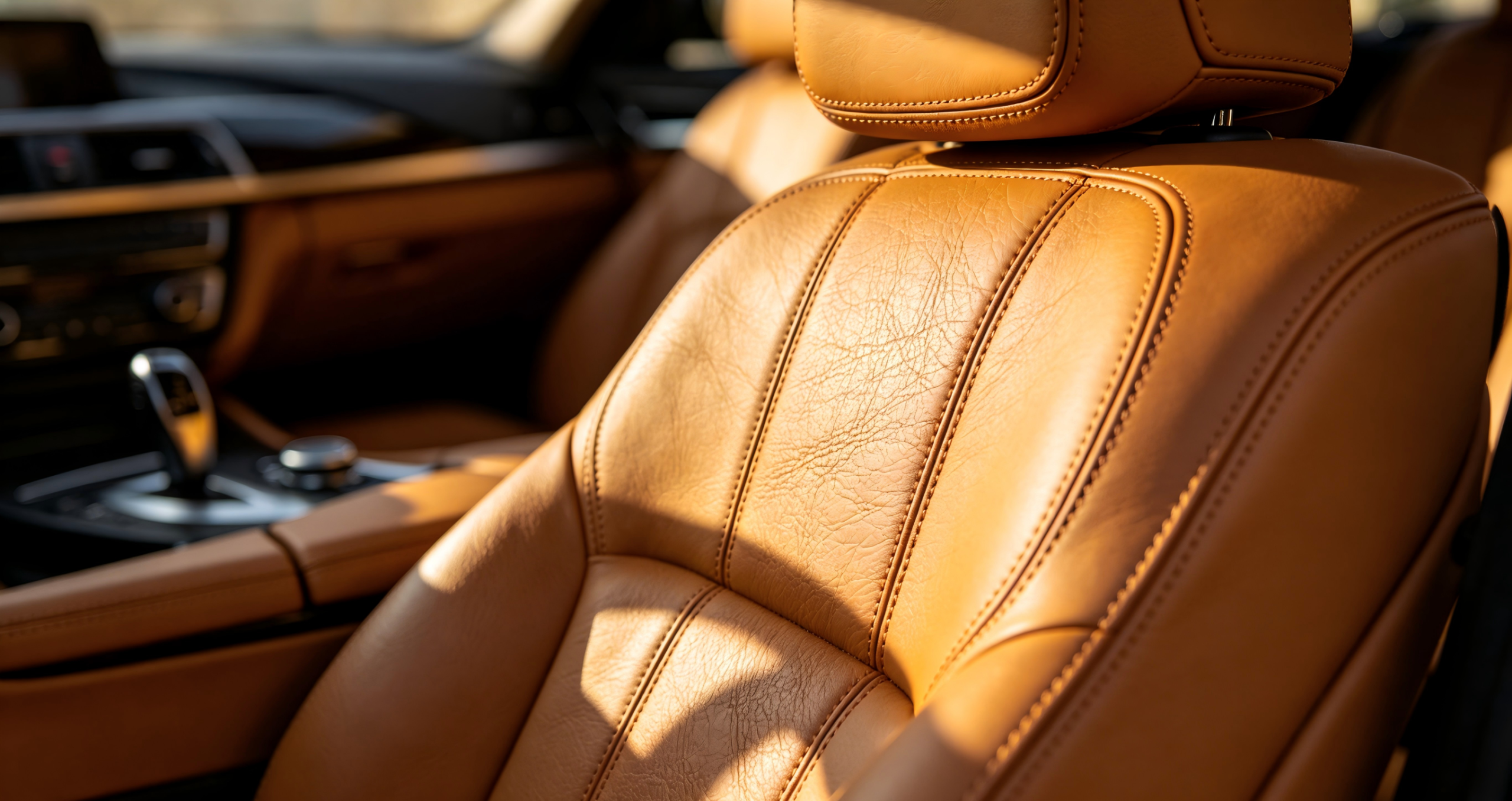 Luxury automotive leather interior