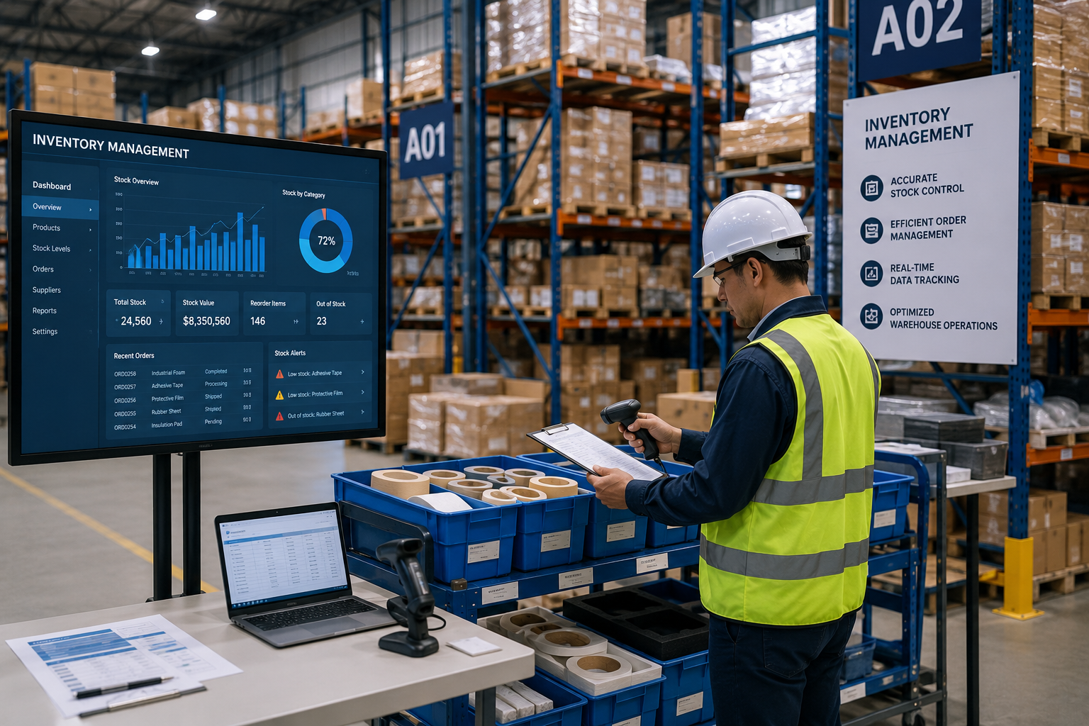 Industrial inventory management