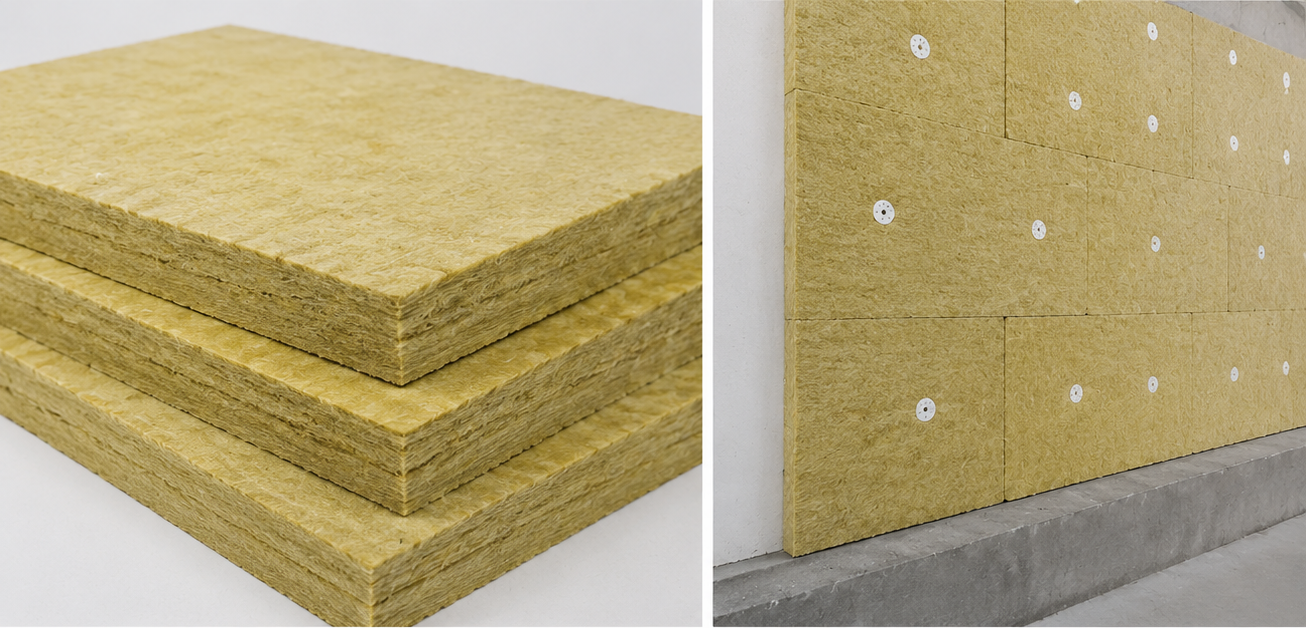 Mineral wool wall insulation