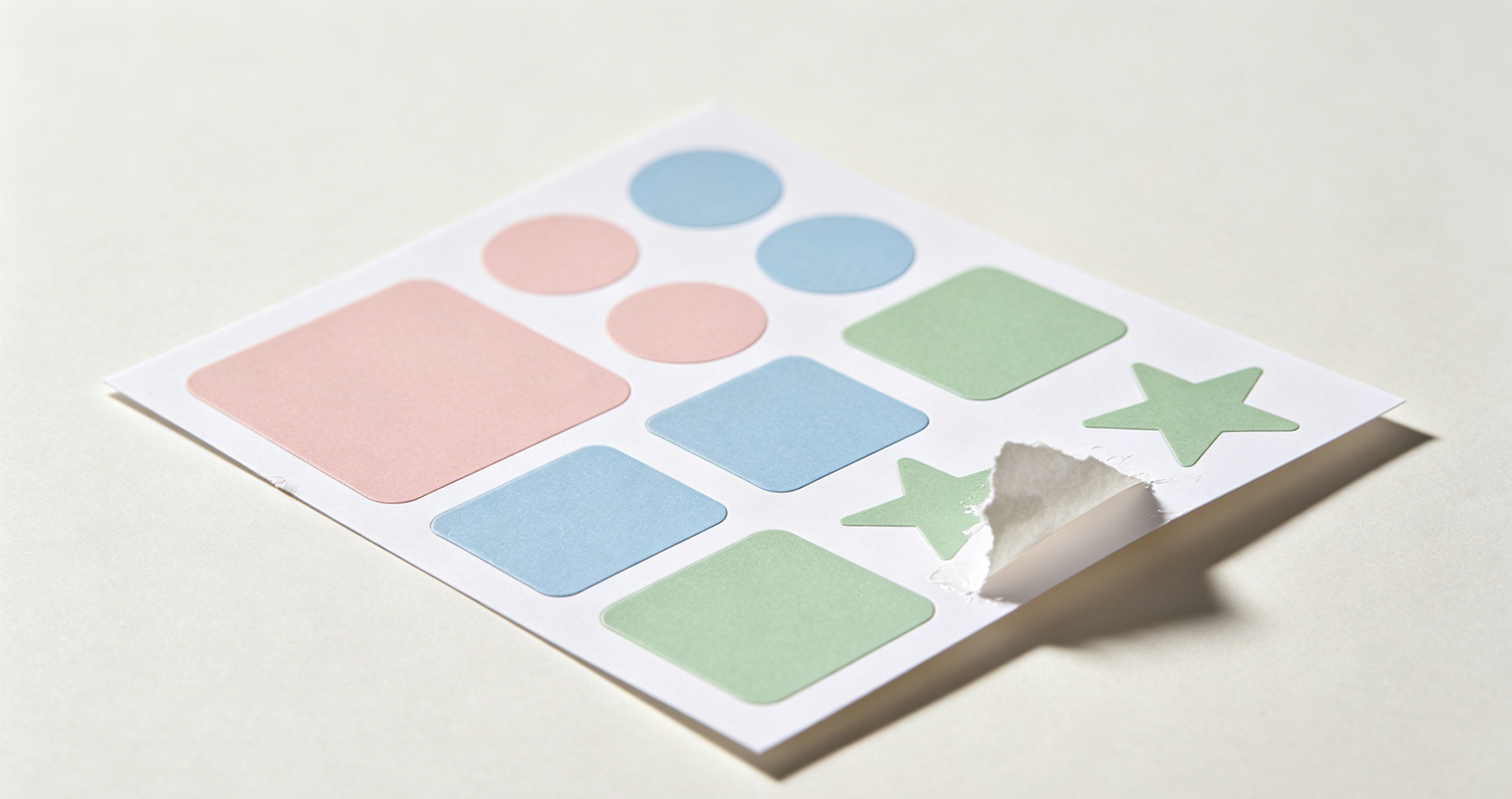 kiss cut sticker sheet peeling adhesive labels