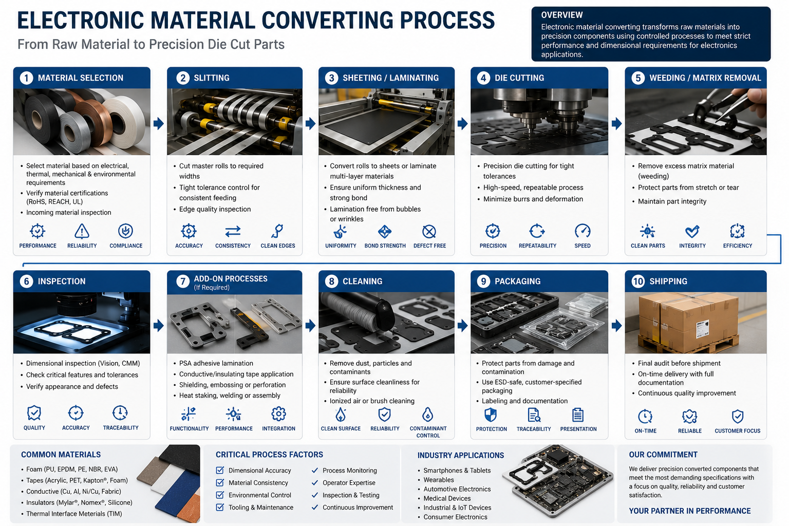 Electronic Material Converting Process