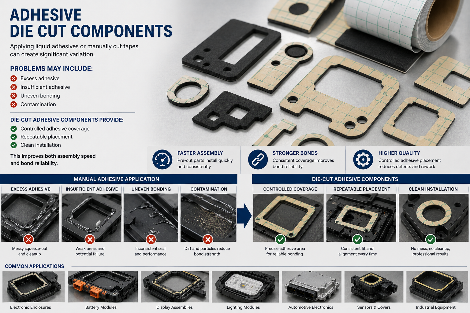 Adhesive Die Cut Components