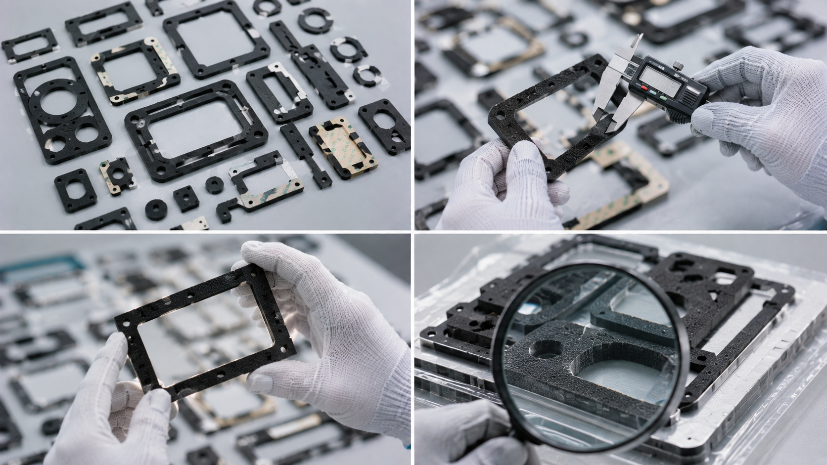 Die cut foam gasket inspection