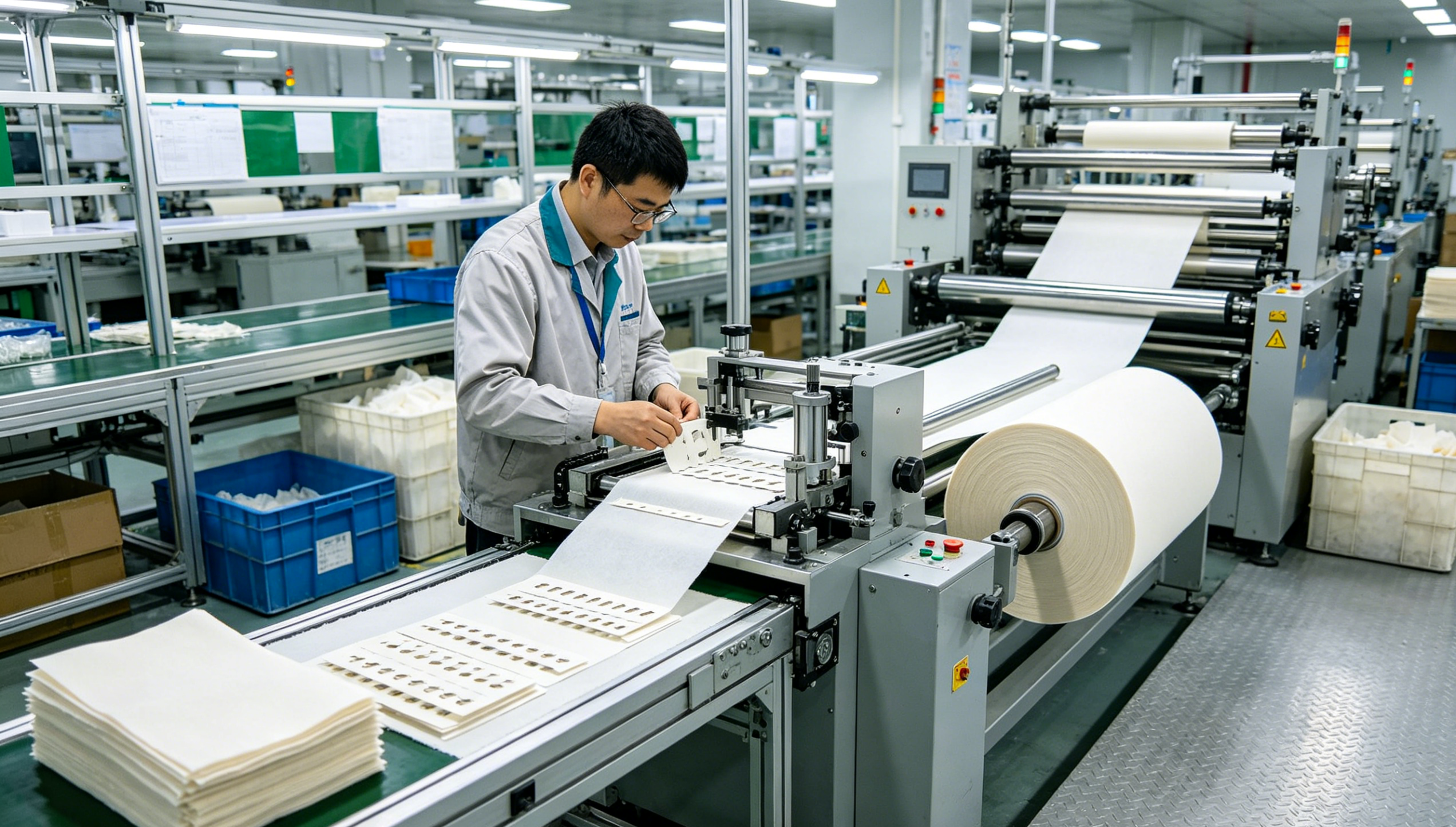 Precision die-cut non-woven components