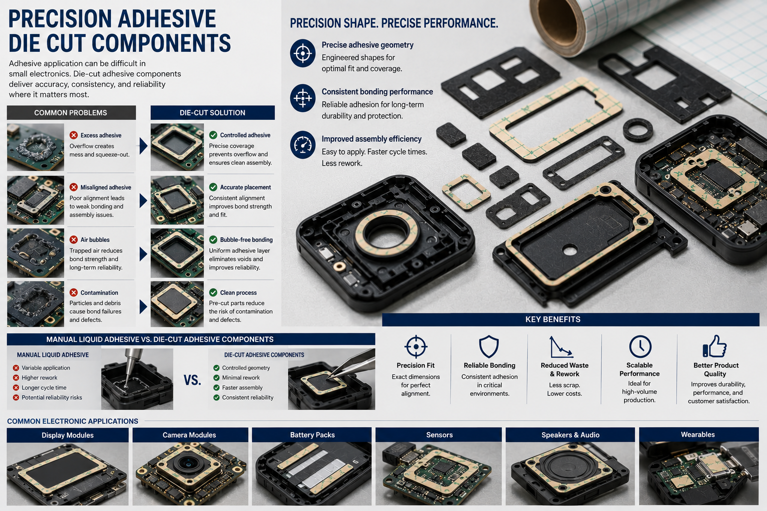 Precision Adhesive Die Cut Components