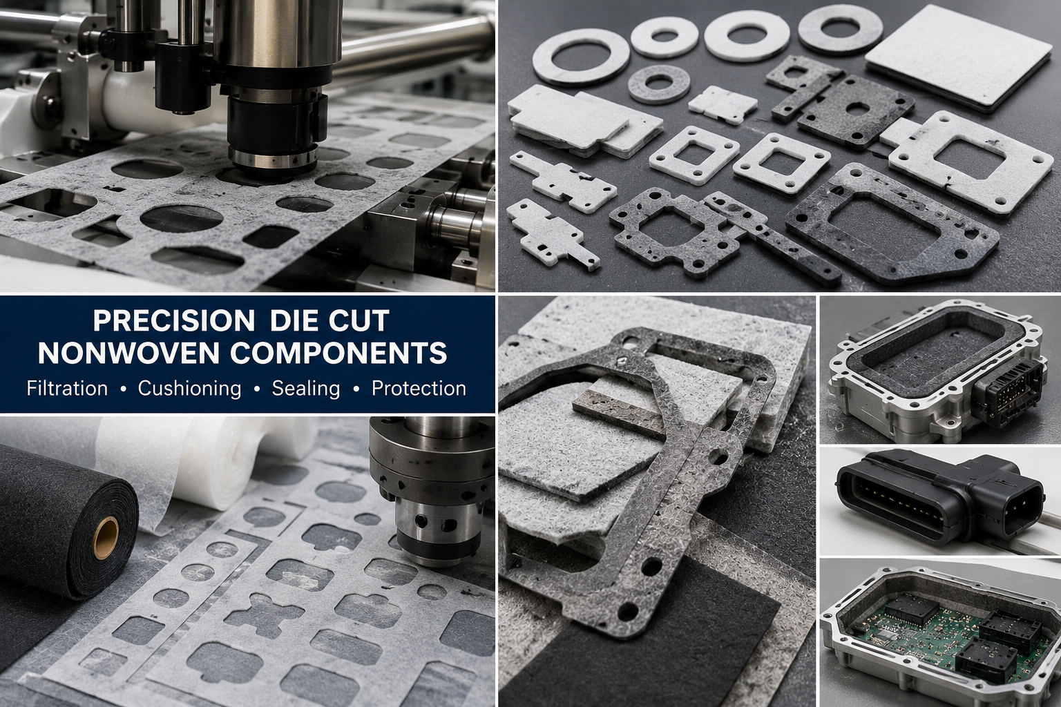 Precision Die Cut Nonwoven Components
