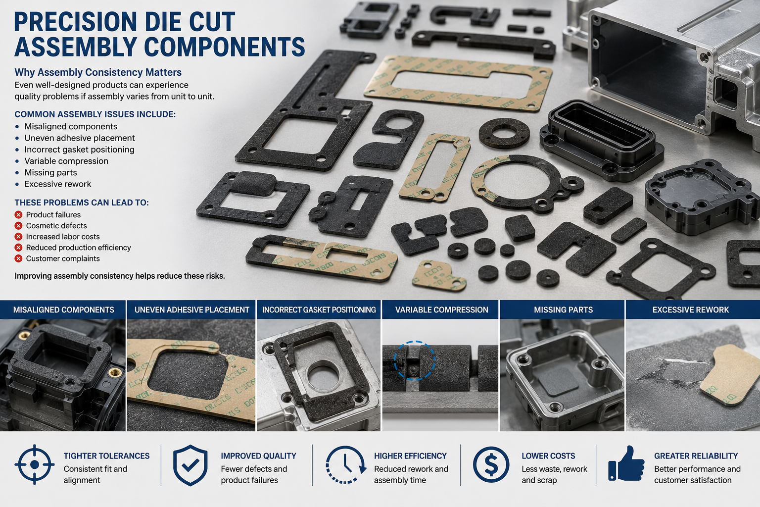 Precision Die Cut Assembly Components