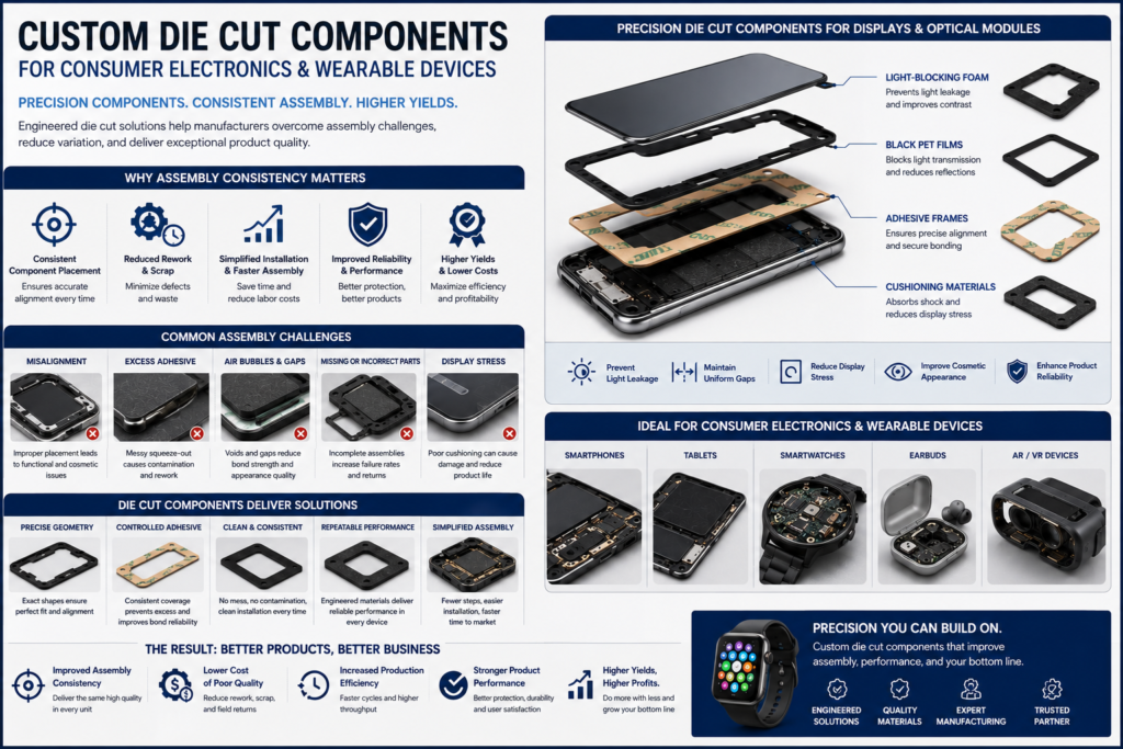 How Die Cut Parts Help Reduce Assembly Errors in Small Electronics?