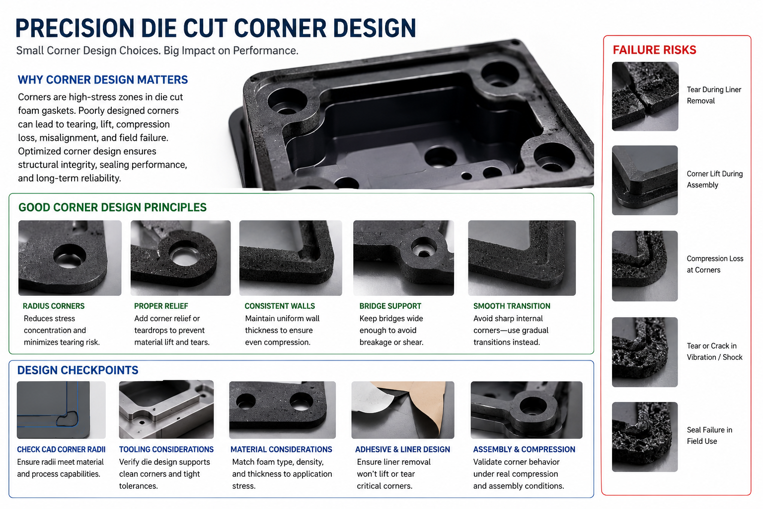 Precision Die Cut Corner Design