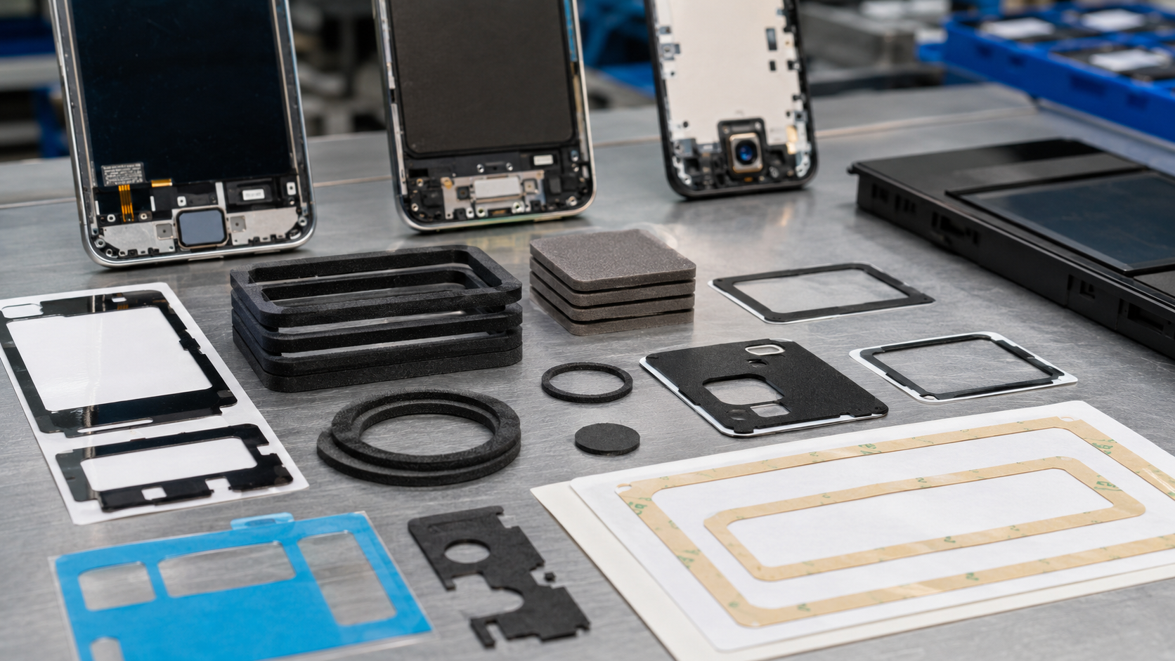 Custom die-cut optical film and display components for OEM assembly