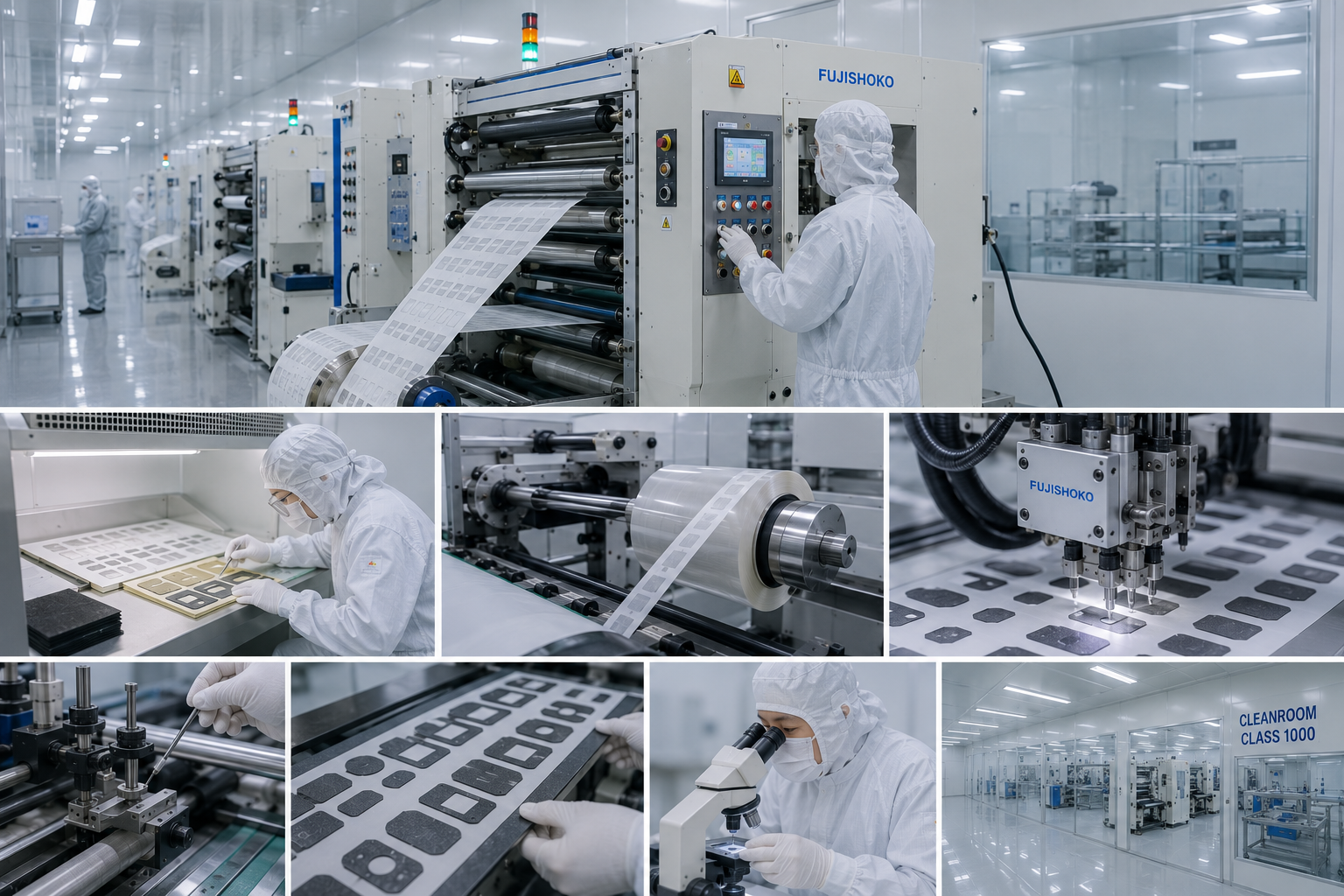 Sanken die cutting lamination and material converting production capability for optical components