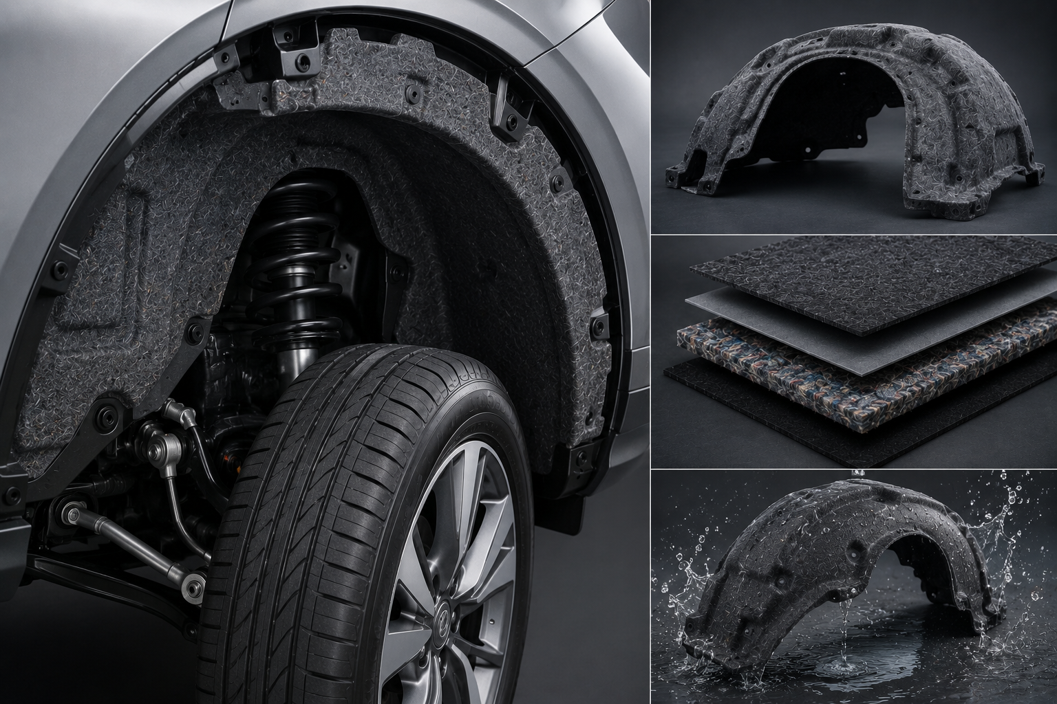 Automotive wheel arch liner system