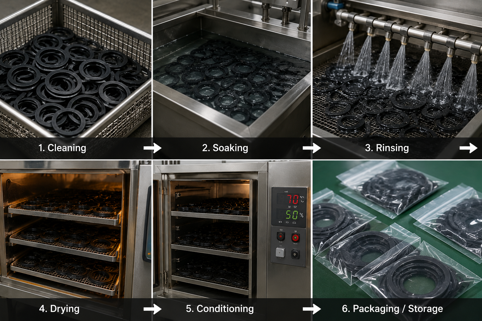 Rubber Gasket Conditioning Process