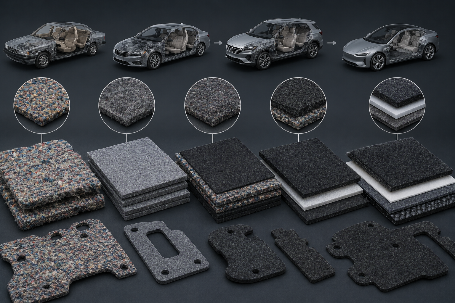 Automotive NVH nonwoven material evolution