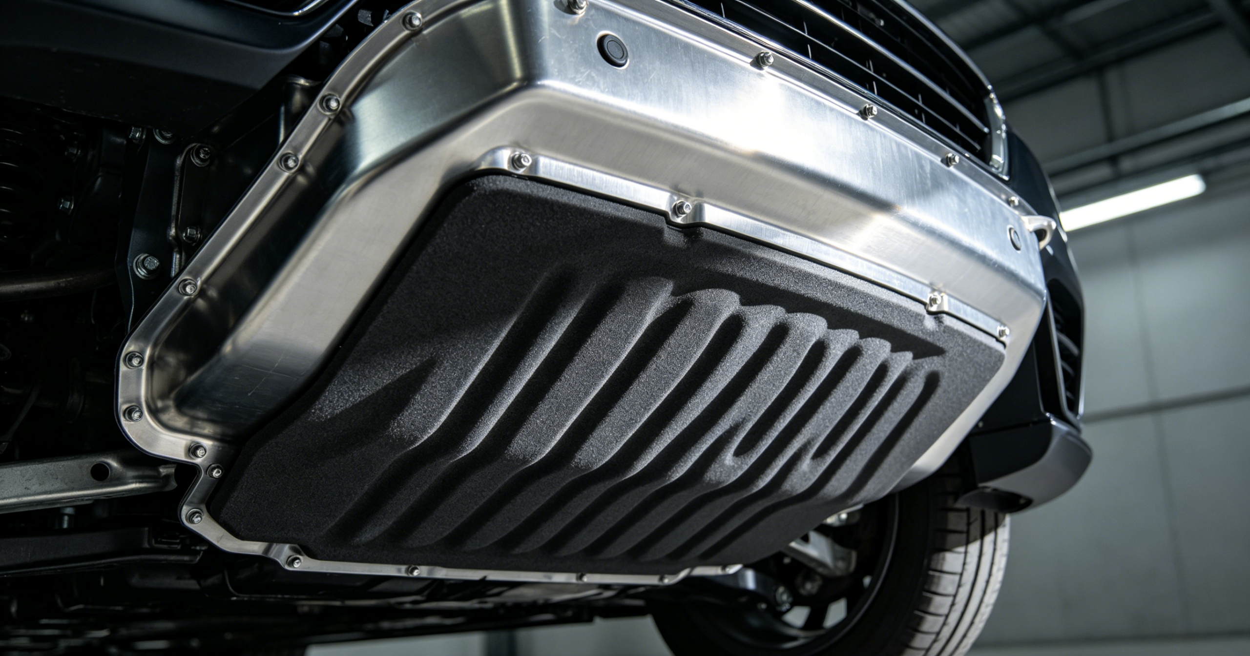 Automotive underbody airflow and shielding structure