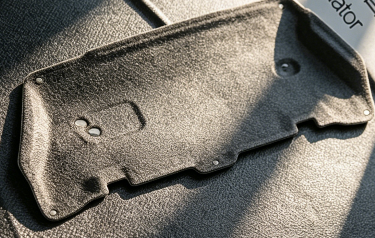 Car hood insulation acoustic thermal layer
