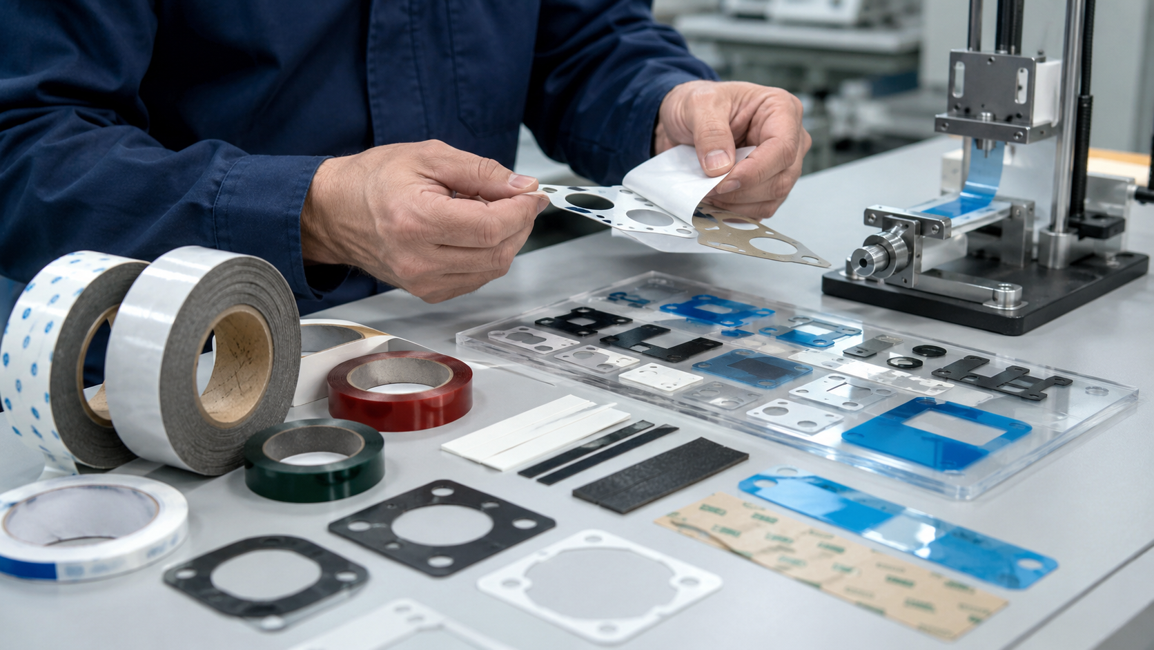 Die cut tape adhesive selection