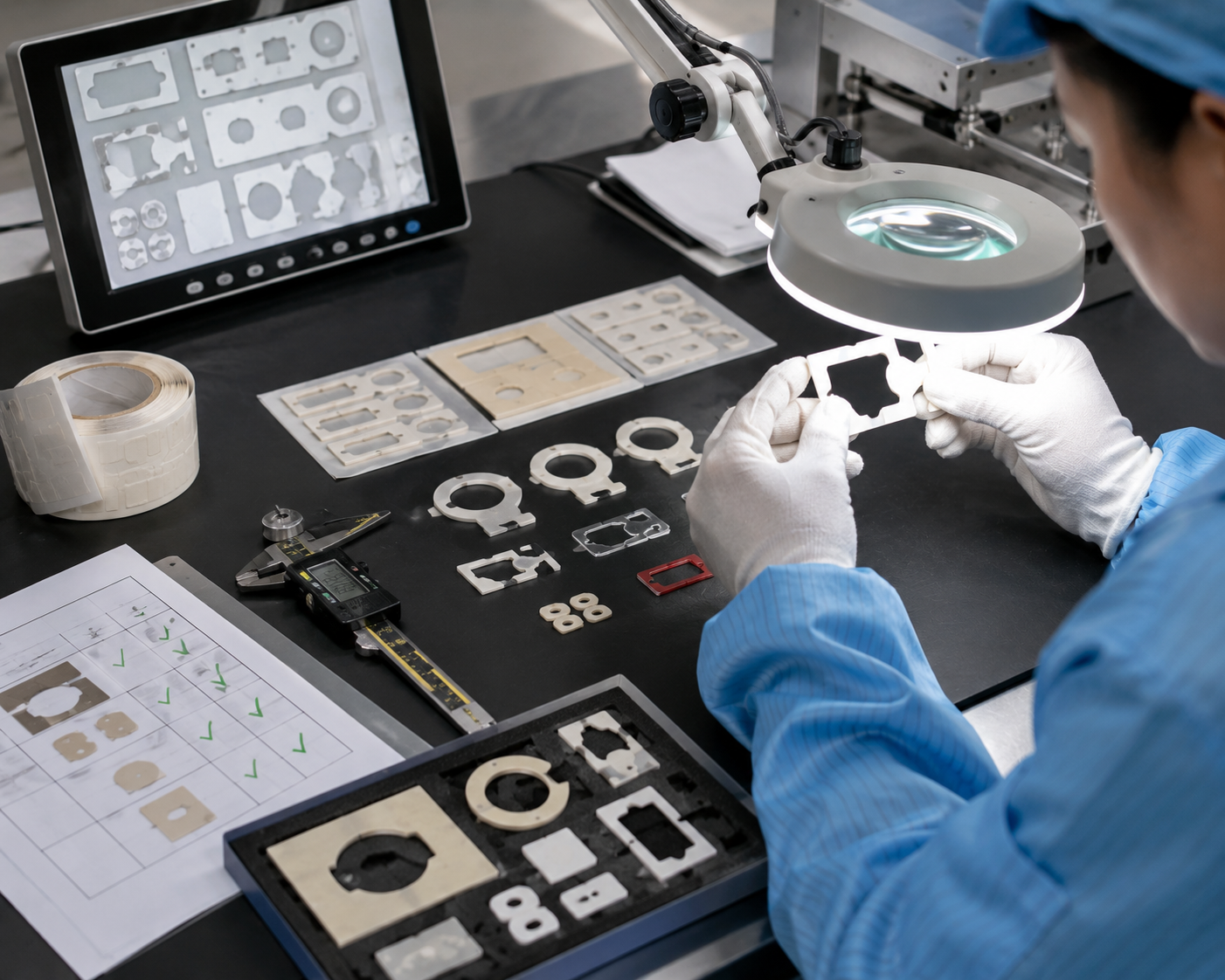 Precision die cut quality control
