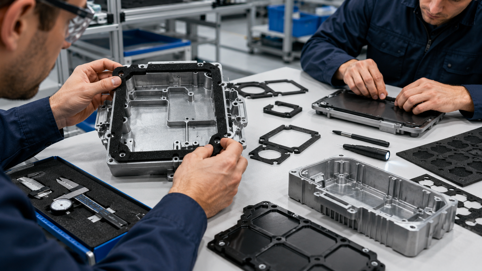 Foam gasket assembly validation for automotive electronics