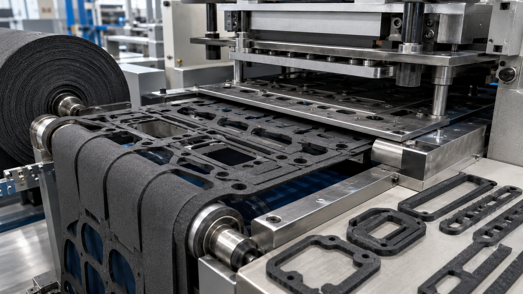 Narrow foam gasket tearing during die cutting inspection