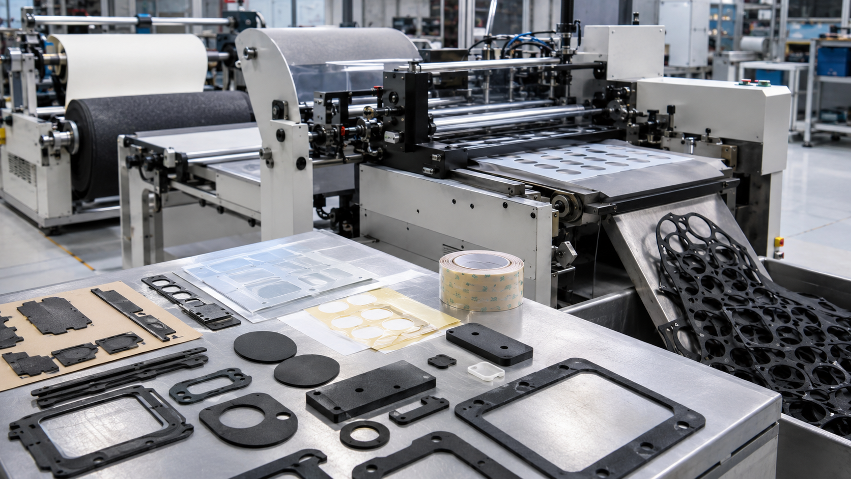 Precision die cutting process for custom OEM components