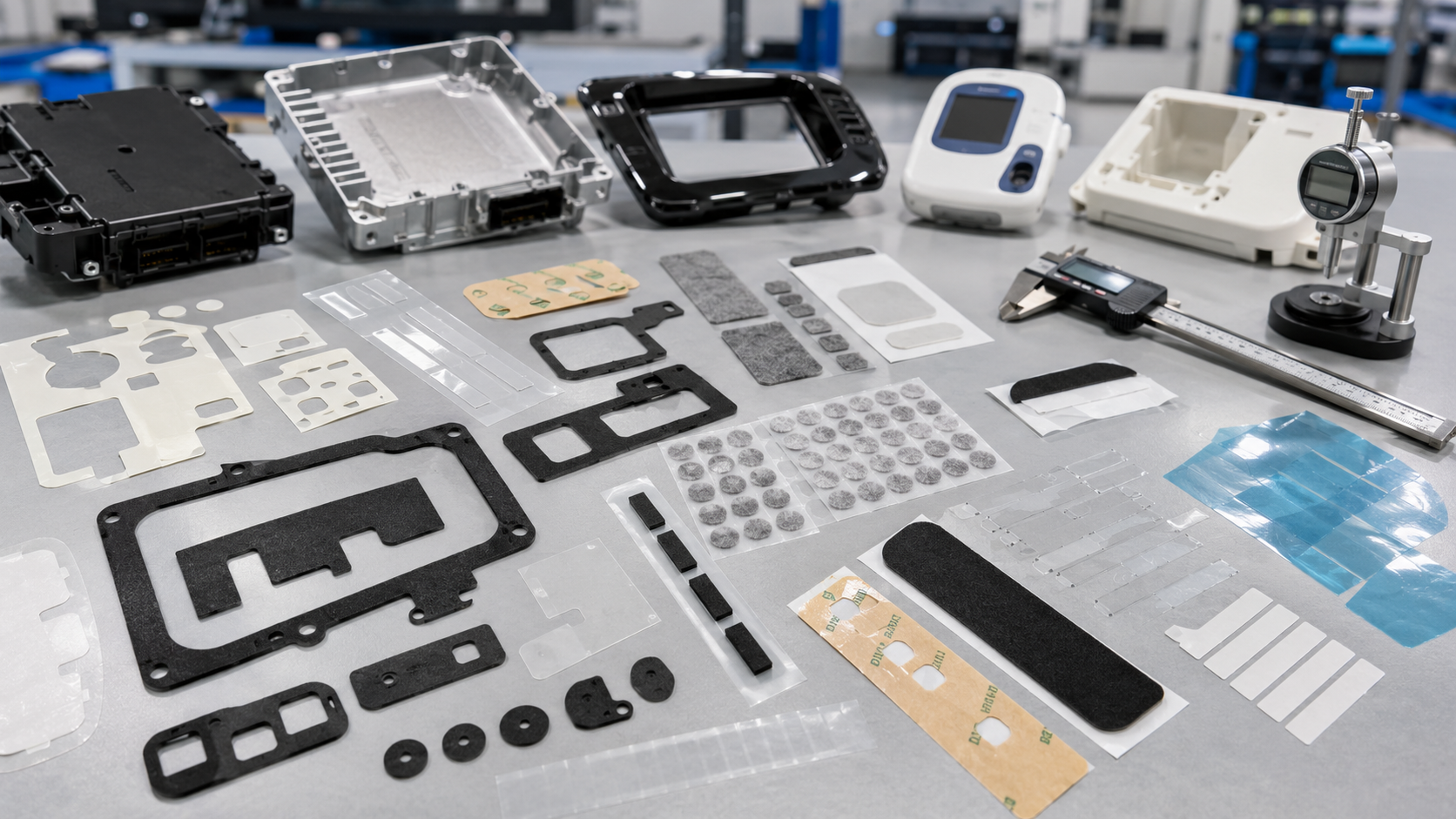 Custom die-cut components for automotive electronics and medical OEMs