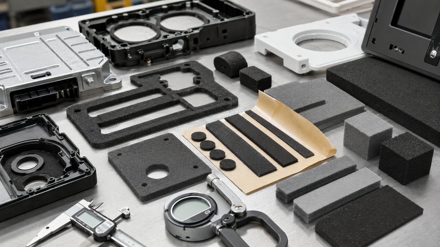 Die cut foam insulation and sealing components for OEM applications