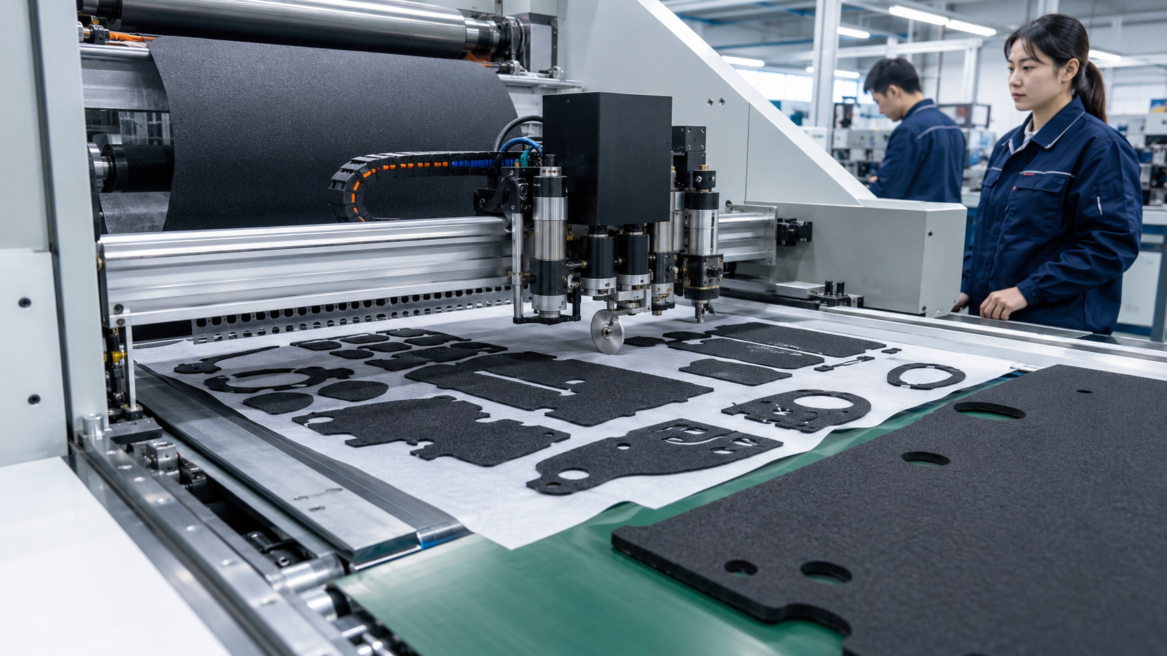 Precision automotive die cutting manufacturing process