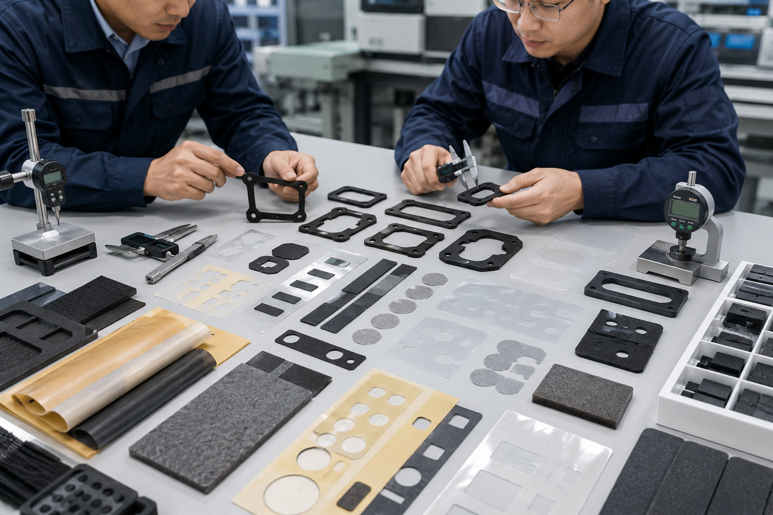 Engineering review of die cut component tolerance and material cost