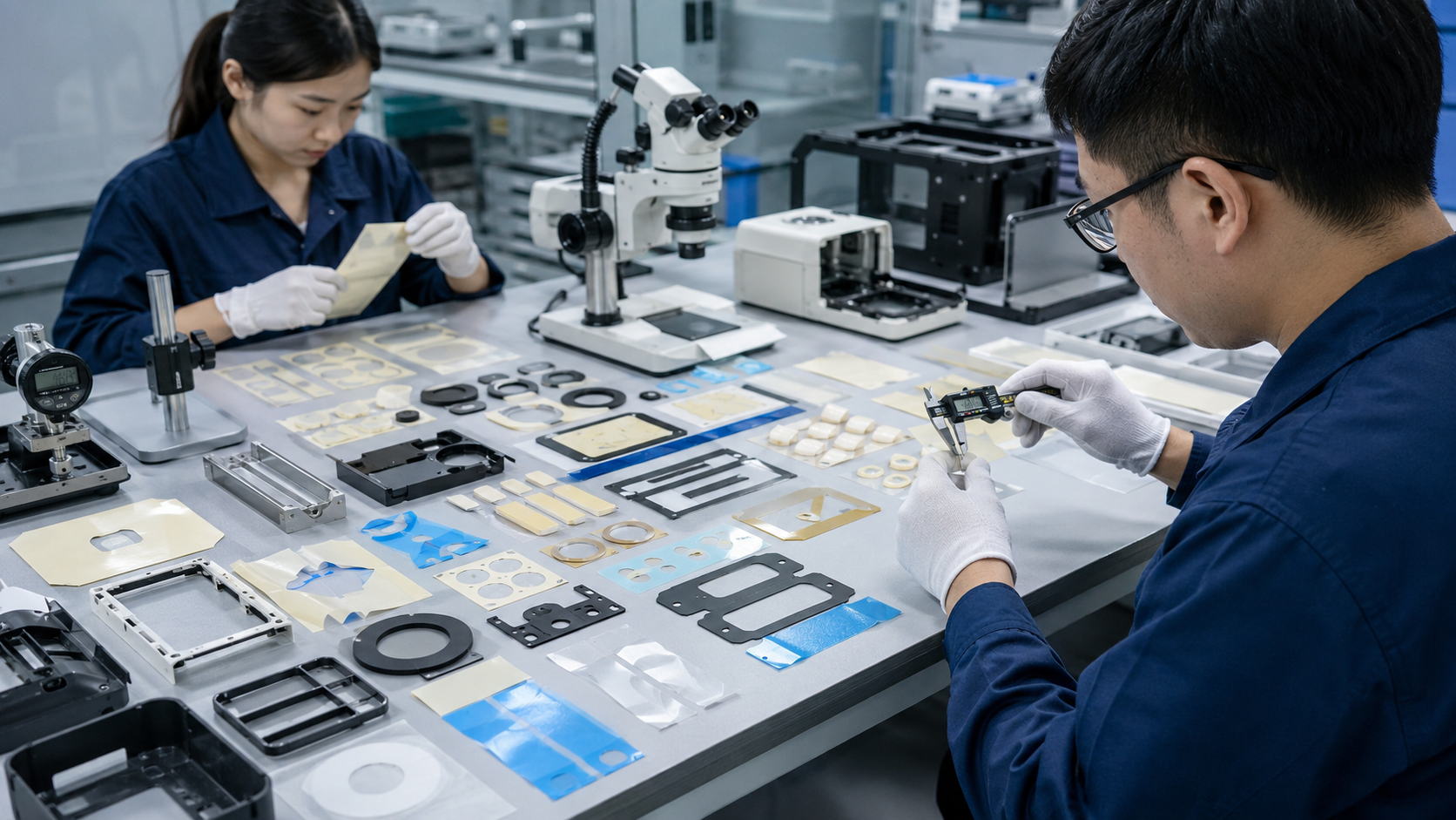 OEM inspection of pressure-sensitive adhesive tape components