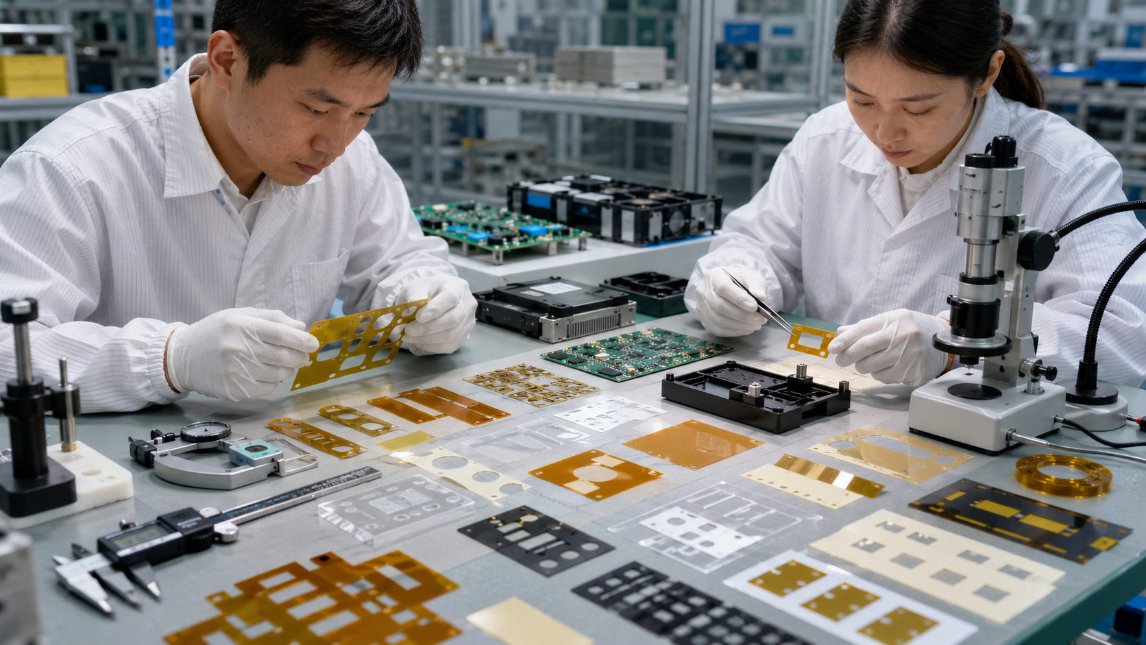 OEM inspection of die cut insulation films before electronics assembly