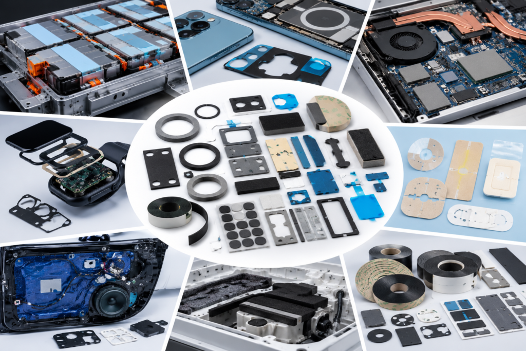 Custom Die-Cut Components for Automotive, Electronics and Medical OEMs