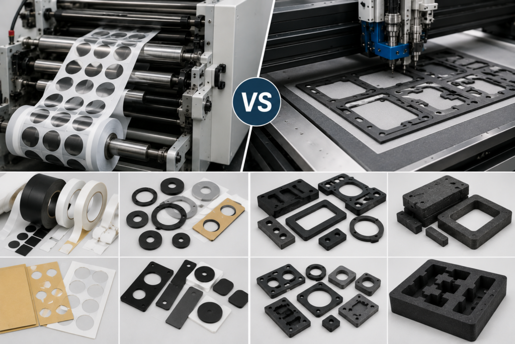 Which is better, a rotary or a flatbed die cutting?
