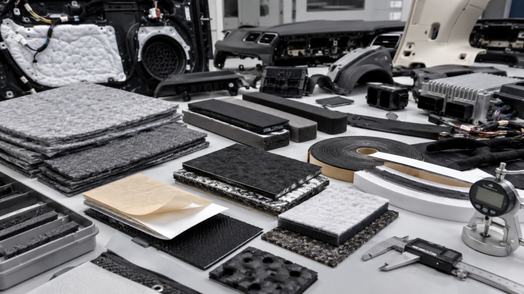How to Choose Felt, Foam, Rubber and Tape Materials for Automotive NVH Parts