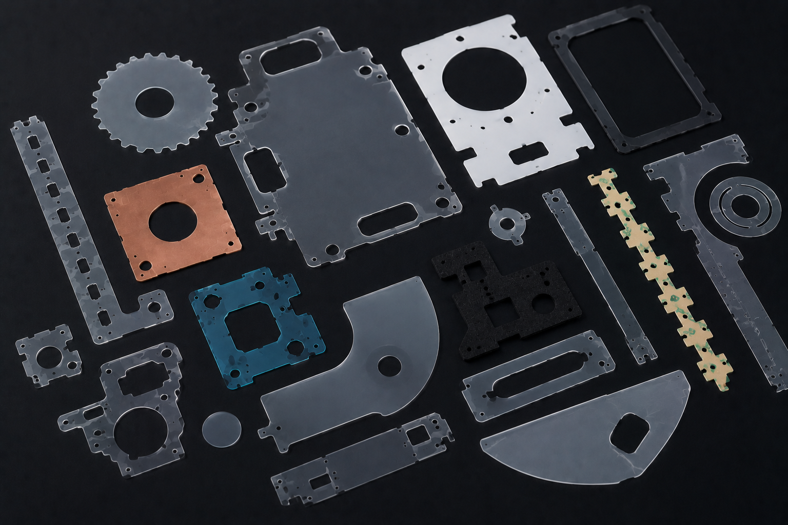 Complex Shape Film Die Cut Components