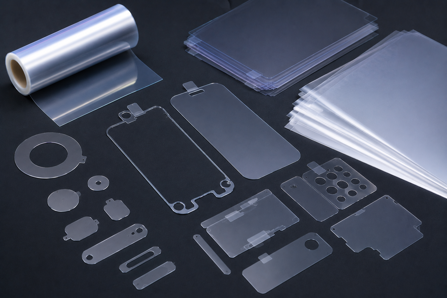 Precision die-cut optical protection films