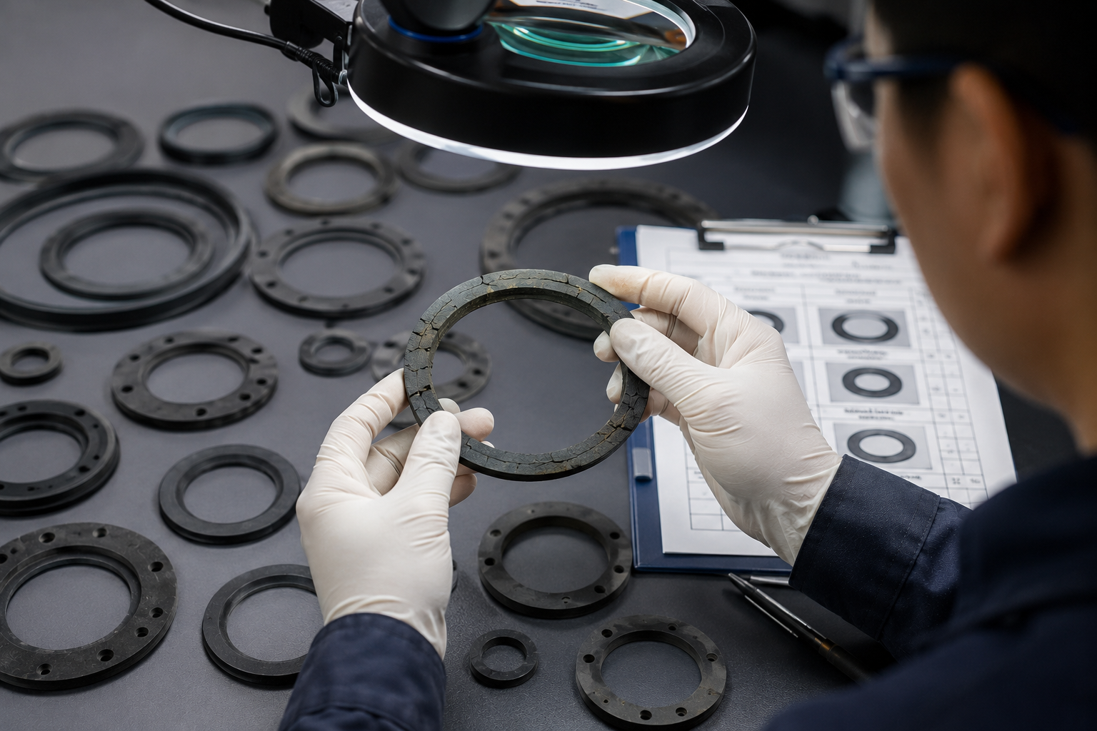 Aged Rubber Gasket Inspection
