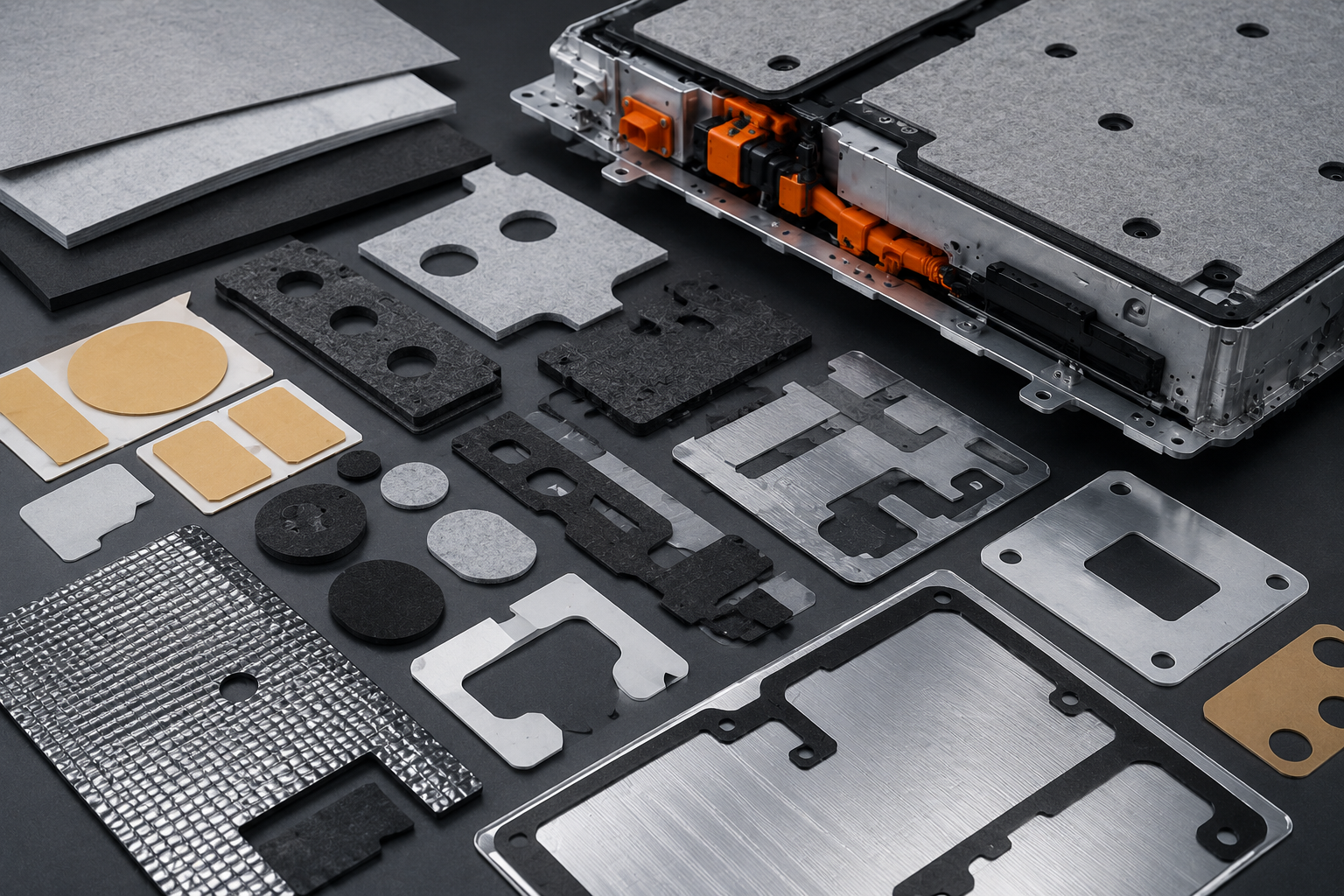 EV battery insulation die cut materials