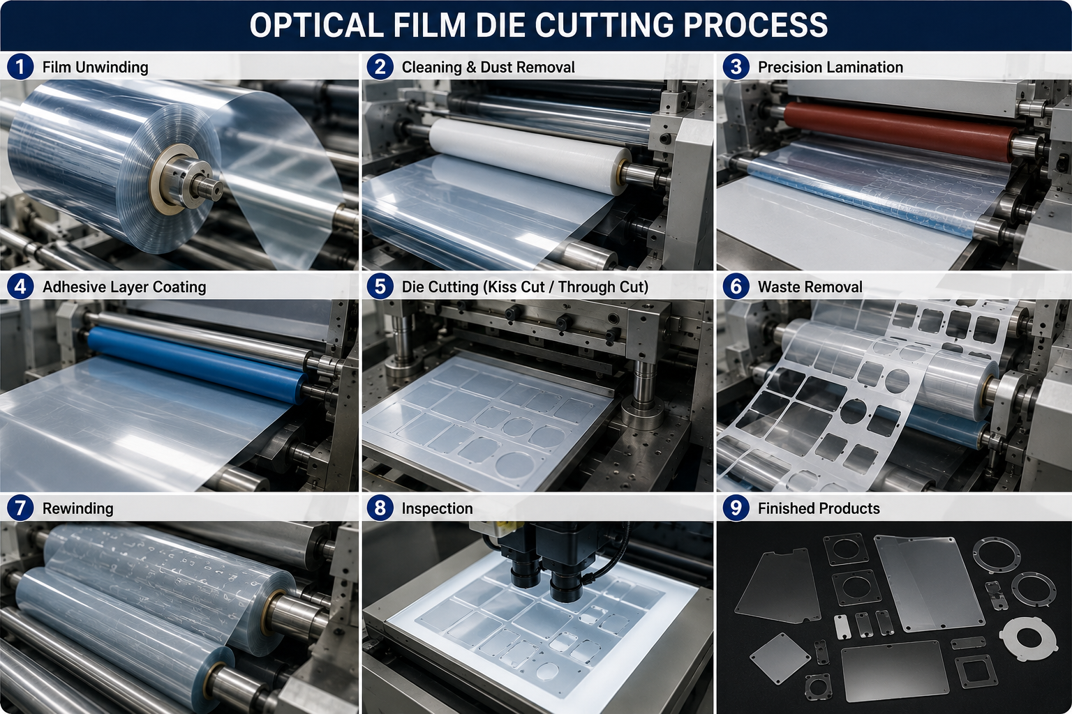 Optical Film Die Cutting Process