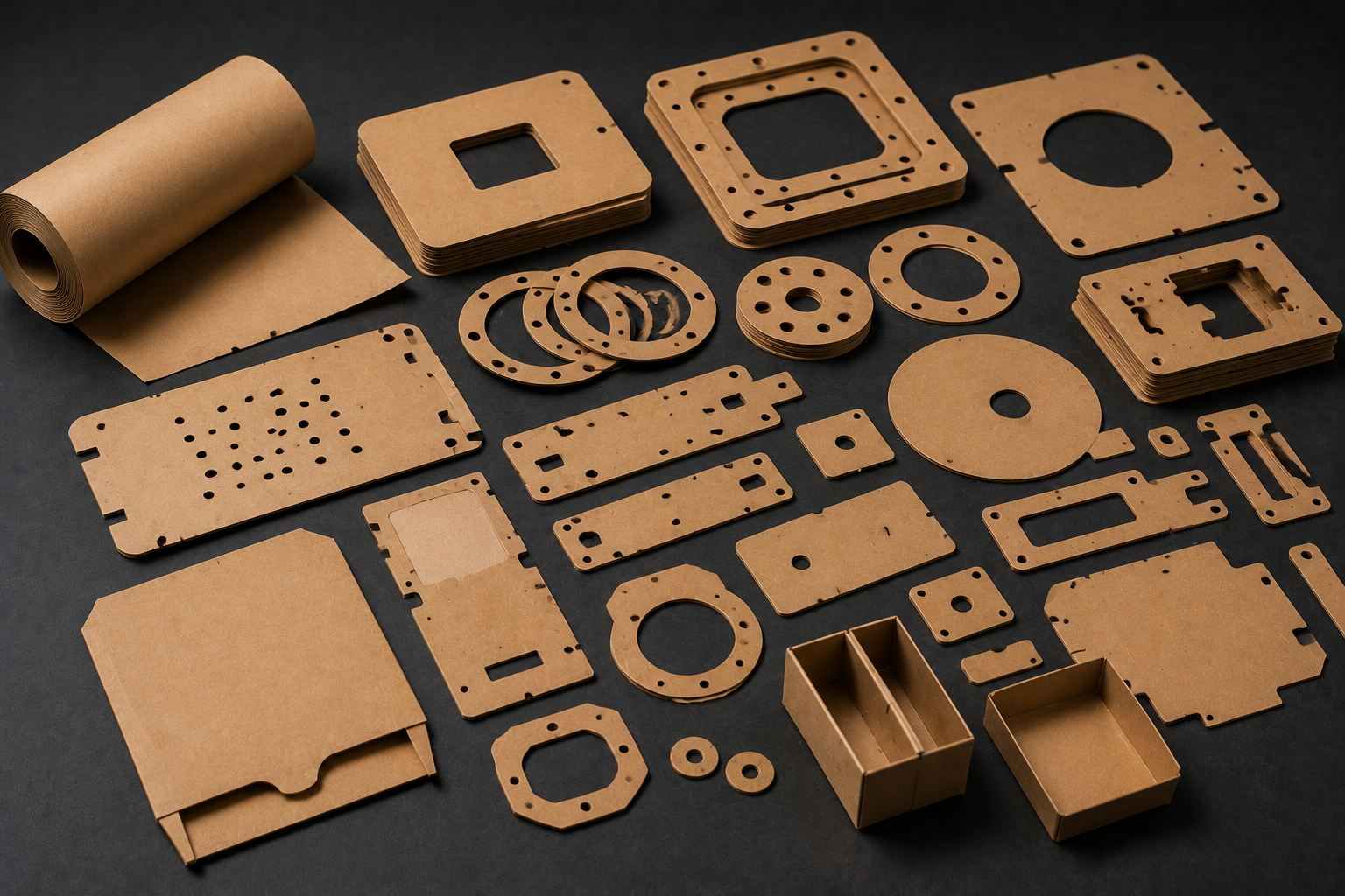 Kraft Paper Die Cut Components