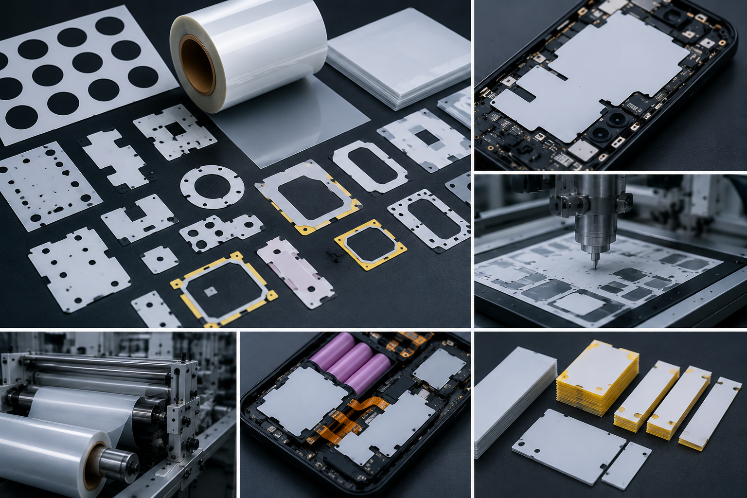 Adhesive Double-Sided Film Die Cut Components