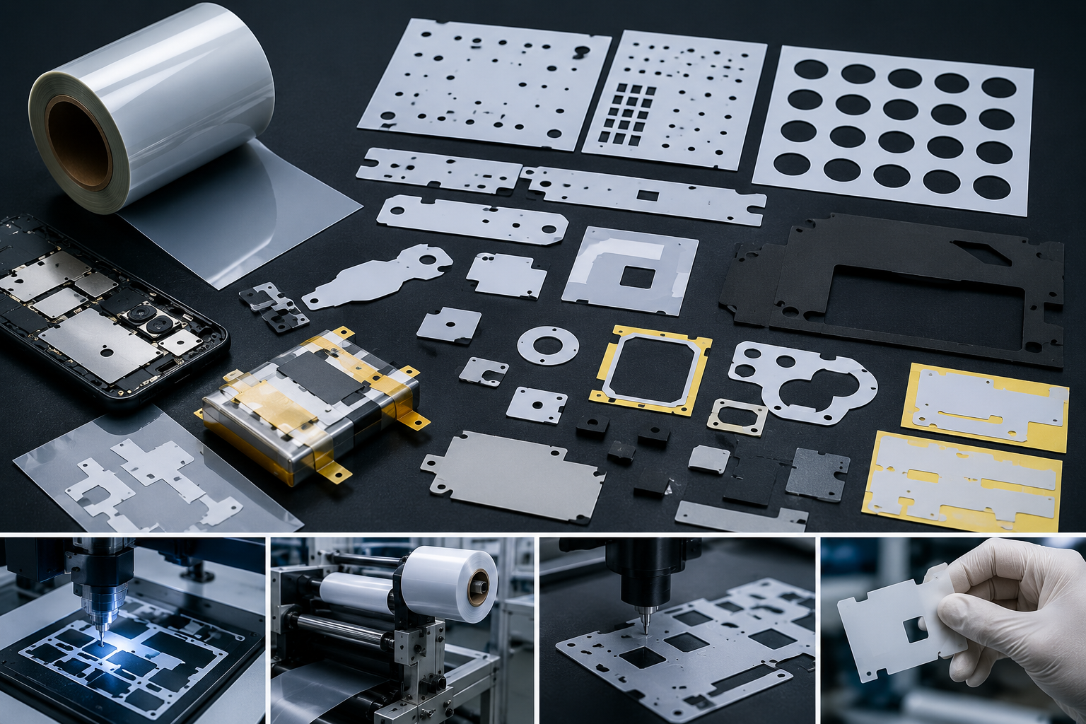 PVC Insulation Film Die Cut Components
