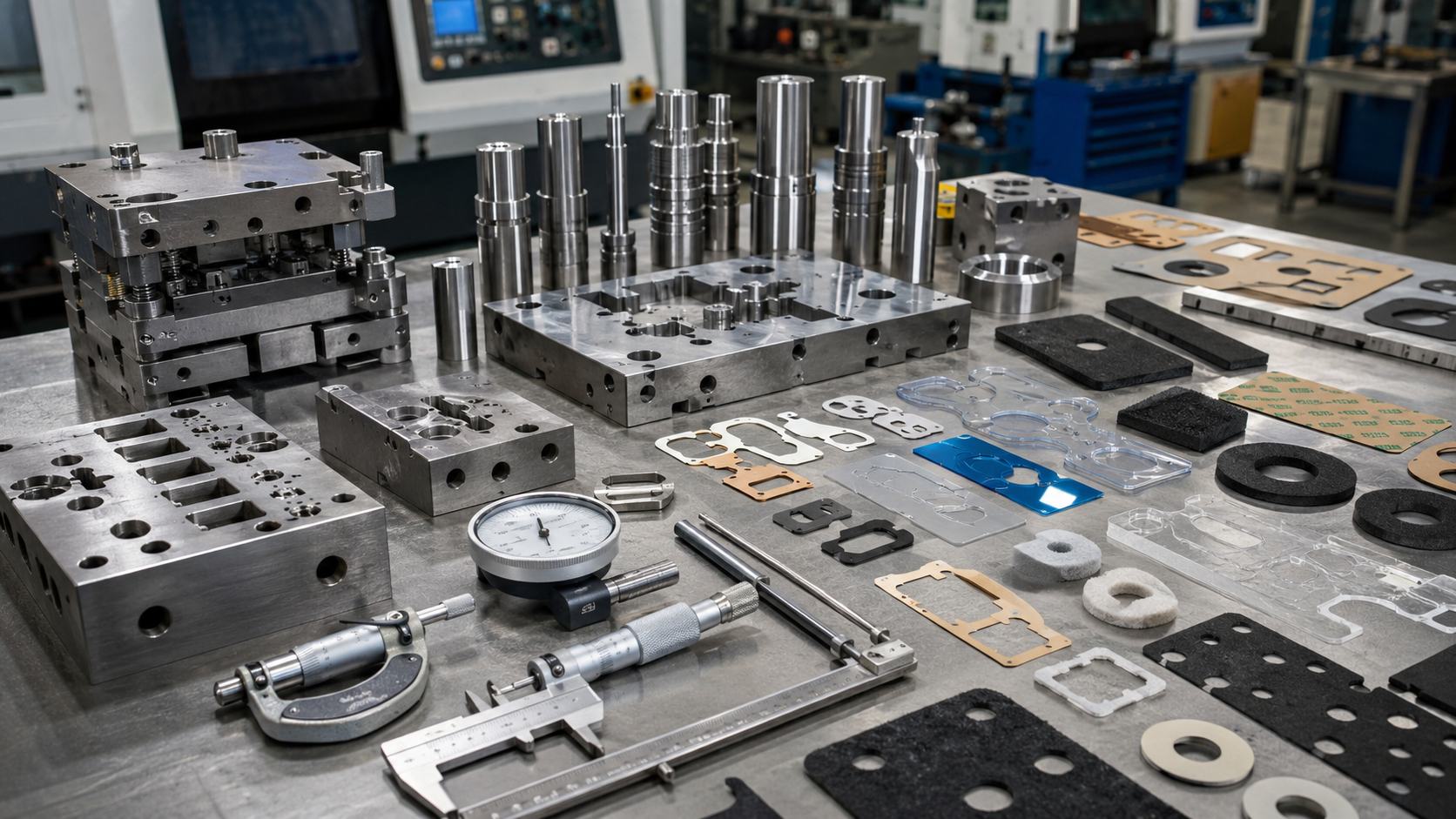 Tool and die making for precision die cutting tools and custom OEM parts