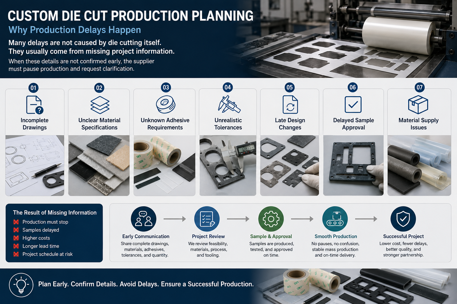 Custom Die Cut Production Planning