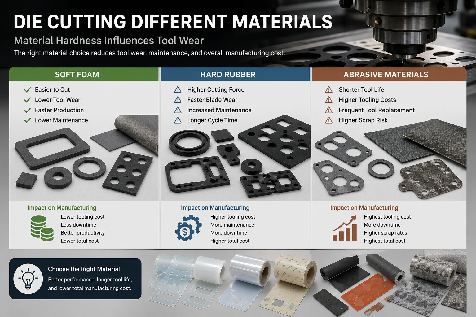 Die Cutting Different Materials