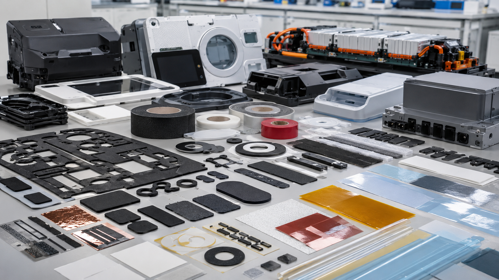 One-stop OEM manufacturing partner for custom die cut rubber plastic and adhesive parts