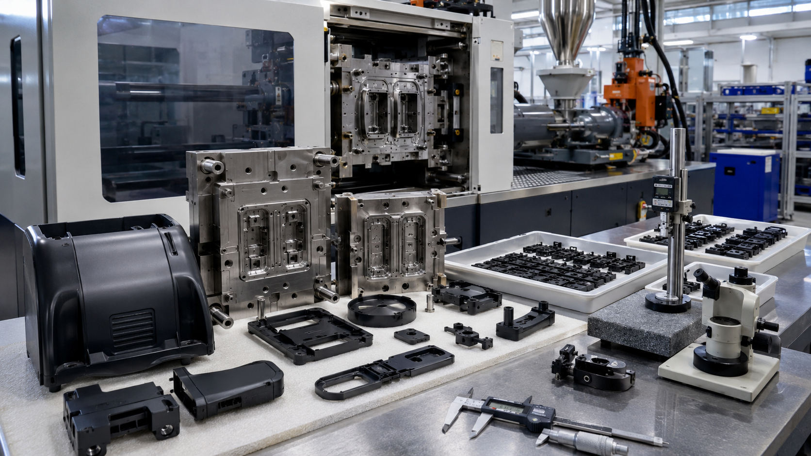 OEM injection molding production and plastic part process control