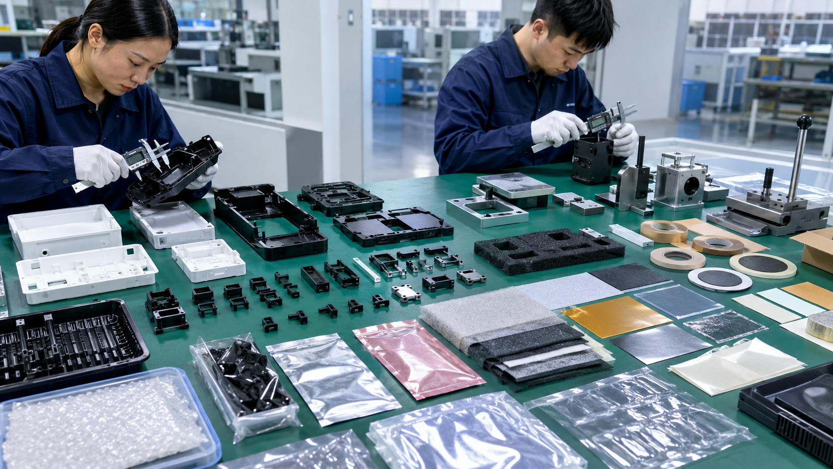 Quality inspection of low-volume and high-volume injection molded plastic parts