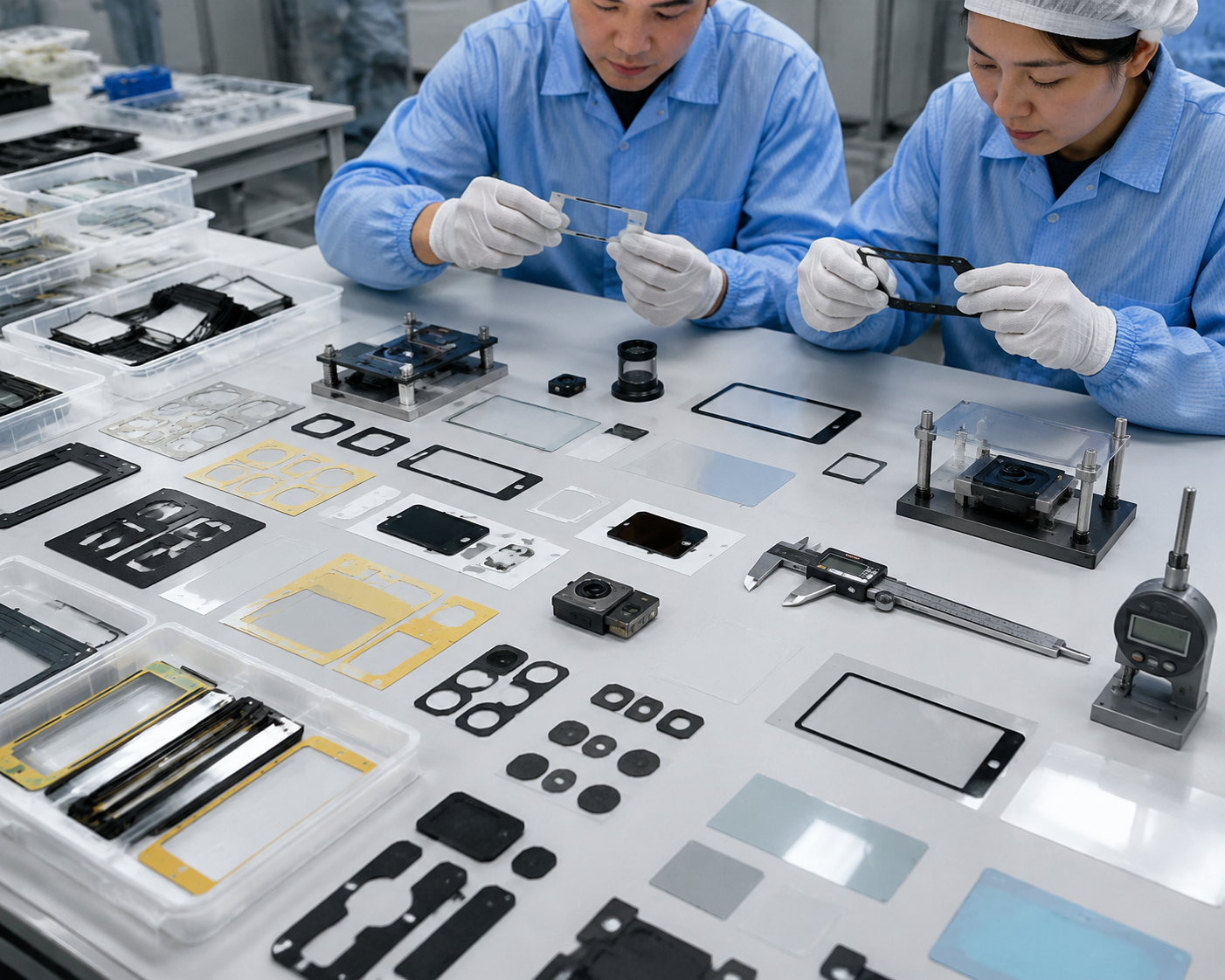 OEM engineering review of die cut optical films for display and sensor modules